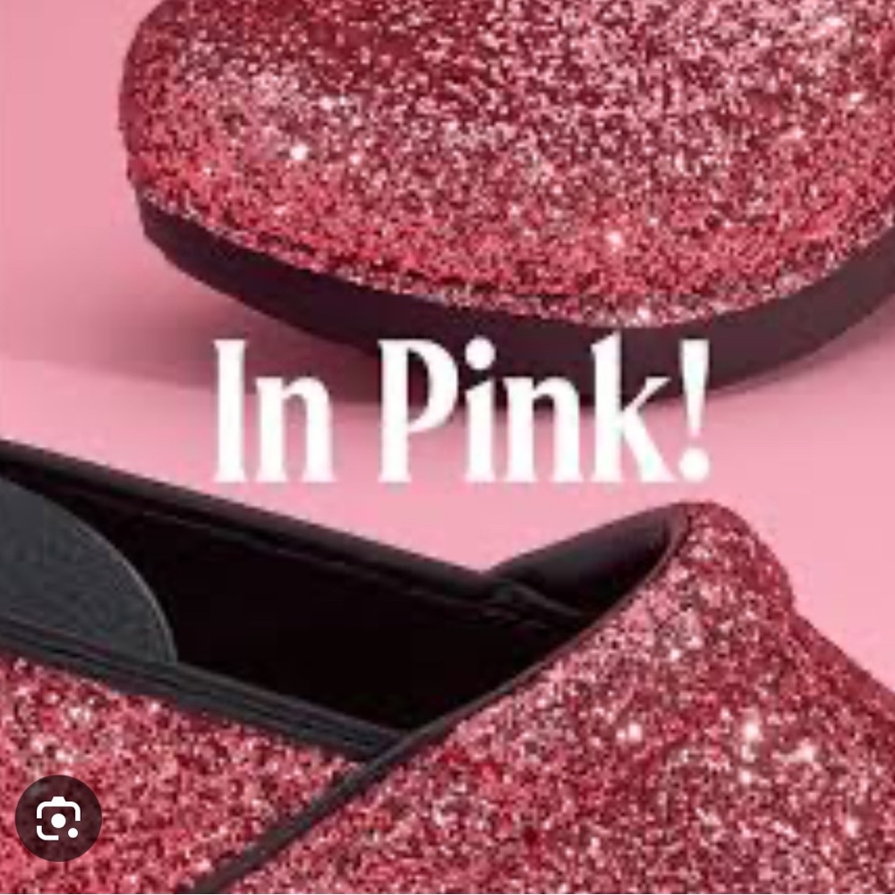Dansko Pink Glittery Flats